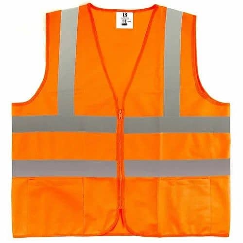 New High Visibility And Protection Saftey Vests 120Gsm Reflective 1