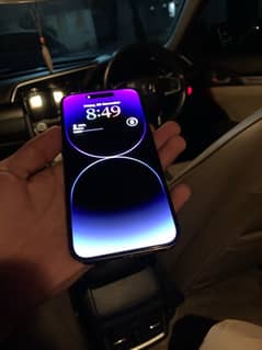 I phone 14 pro max factory unlock 256 gb Face ID off and camera msg