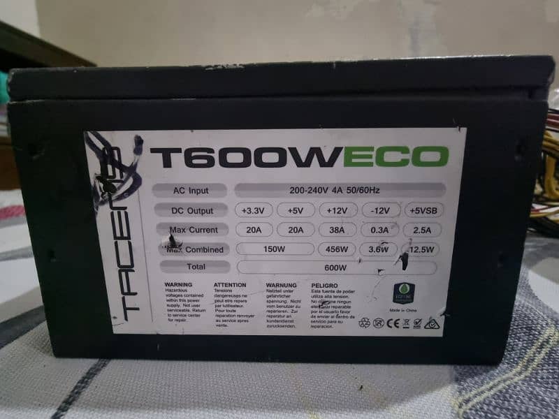 Aerocooler tacens t600W ECO Power Supply 0