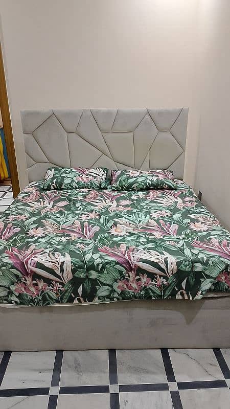 imported fabric King size bed 0