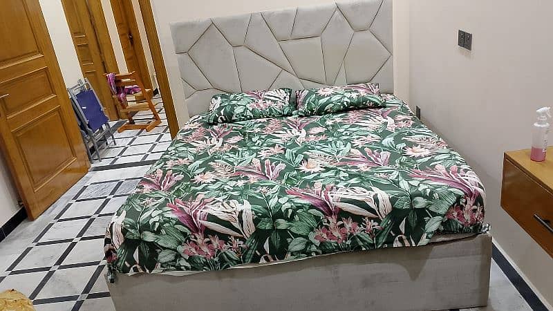 imported fabric King size bed 3