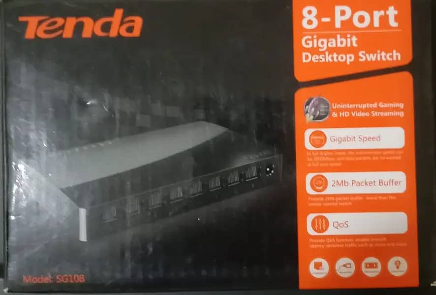 Tenda 8-Port Gigabit Network Switch 0