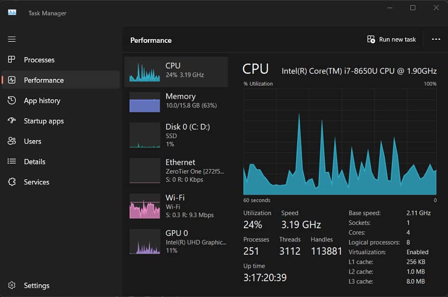 Core i7 8th gen | Lenovo X280 | 16 GB Ram 256 GB NVME 10