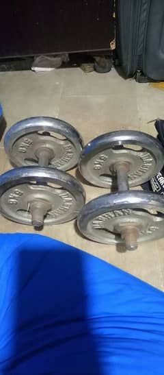 5kgs dumbbells withs rods completel set