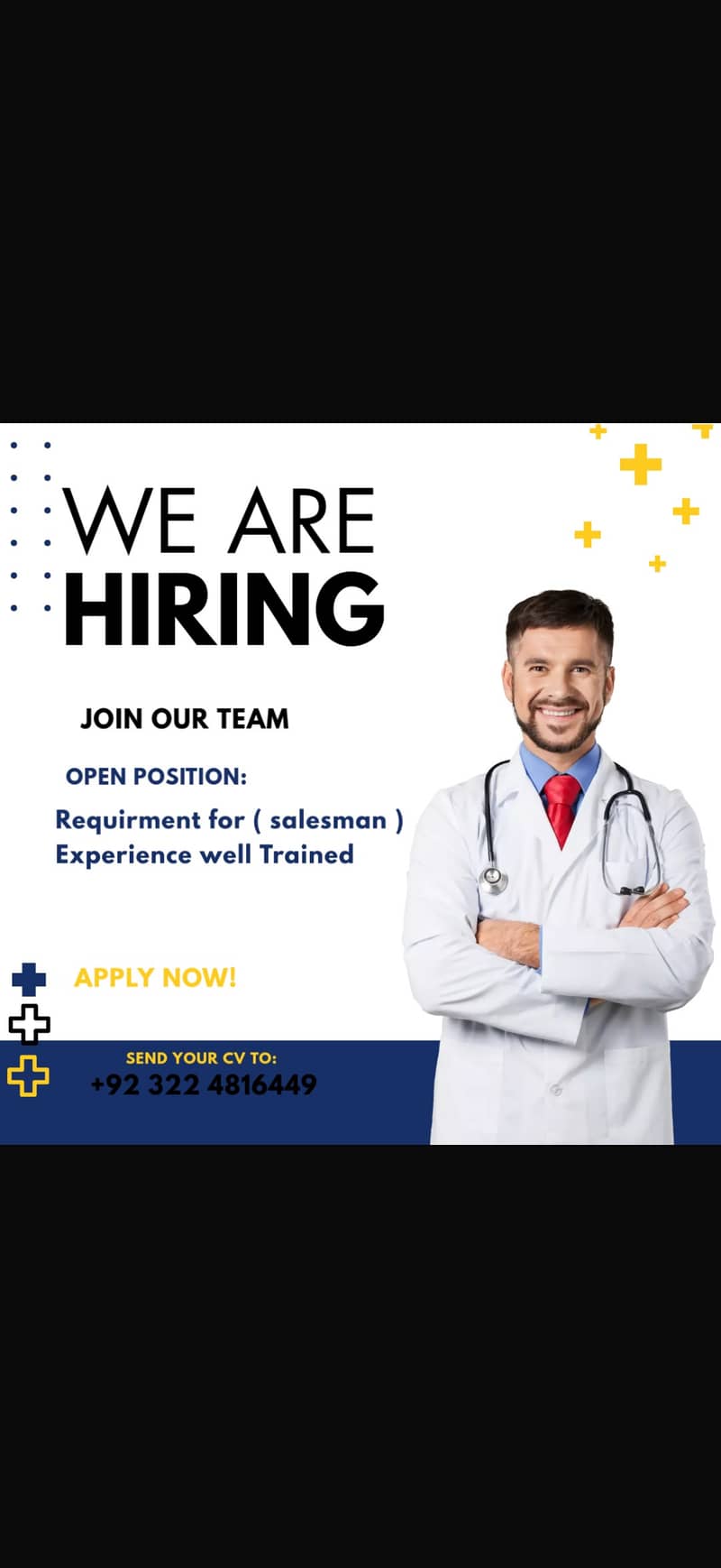 Pharmacy sales person required 0