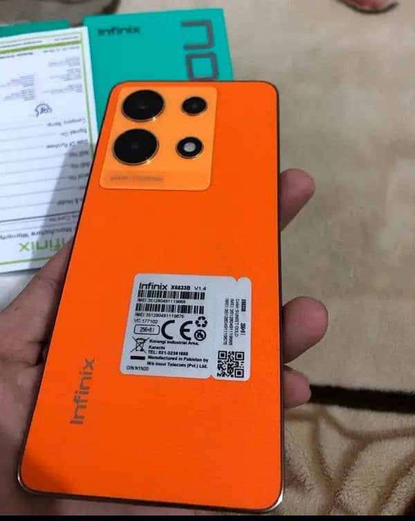 INFINIX NOTE 30, 8GB+256GB, ORANGE COLOR WITH COMPLETE BOX,9 MONTH USE 5