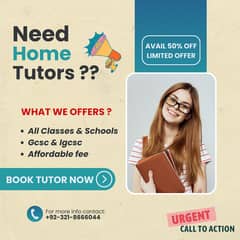 Male & Female Qualified Tutors