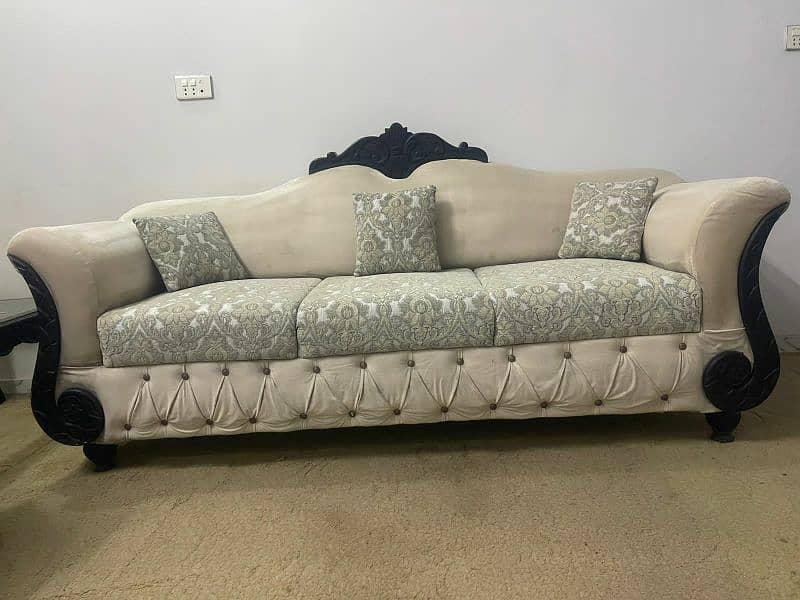 6 Seater Wooden Sofa Set 2