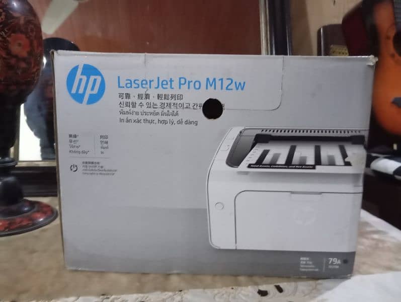 HP LaserJet Pro M12w Printer with free Ink 0