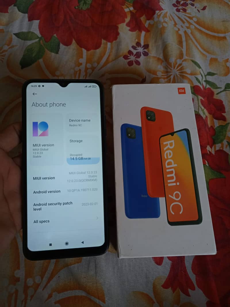 Redmi 9c 3gb 64gb with box 2