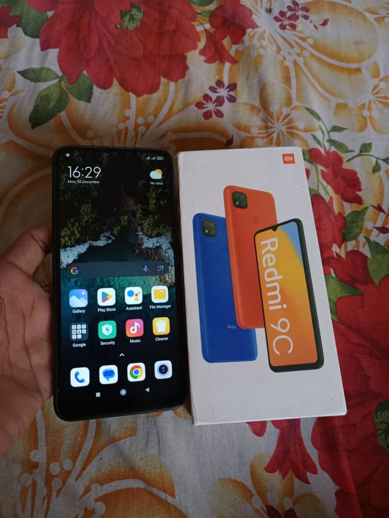 Redmi 9c 3gb 64gb with box 9