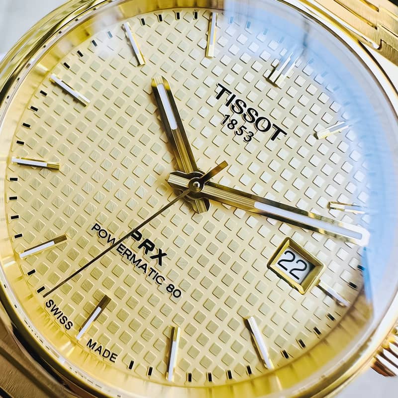 Original Tissot PRX Powermatic 80 T1374073302100 Gold PVD 3