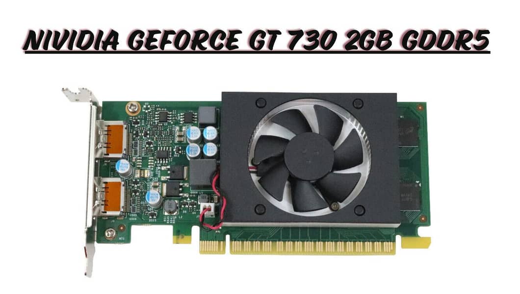 Nividia Geforce Gt 730 Gddr5 (2gb) with converter 0