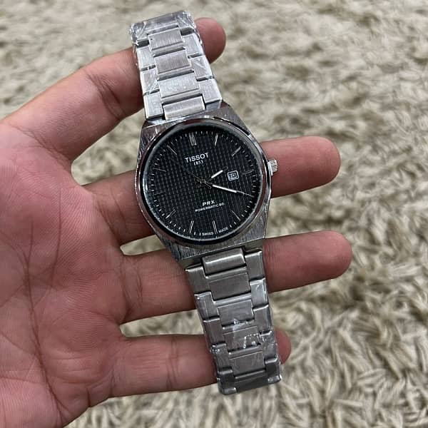 tissot prx silver 0