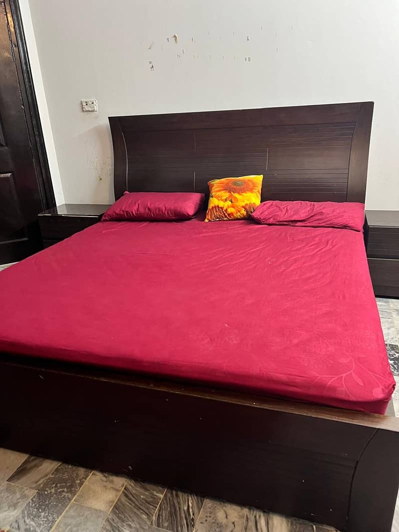 King Size Bed Set ( Ash Wood ) 0