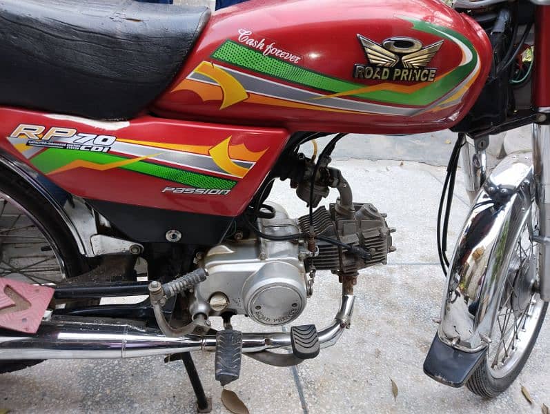 Road Prince 70cc Bike Good Condition Call Number 0321-6347577 7