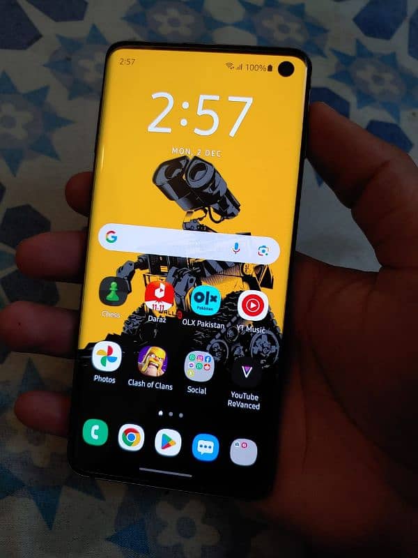 Samsung S10 clear display only call or whatsapp 0