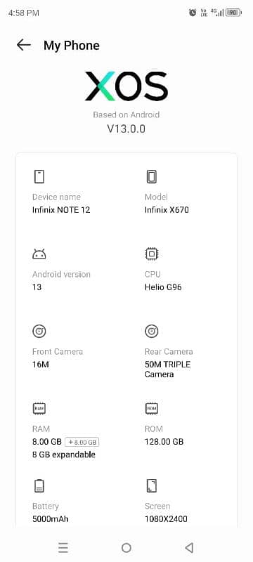 Infinix note 12 0