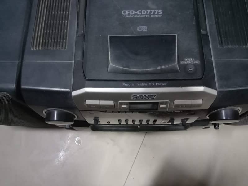 SONY CFD-CD777S, CD PLAYER, RADIO PLAYER, CASSETTE PLAYER, CORDER PLA 4