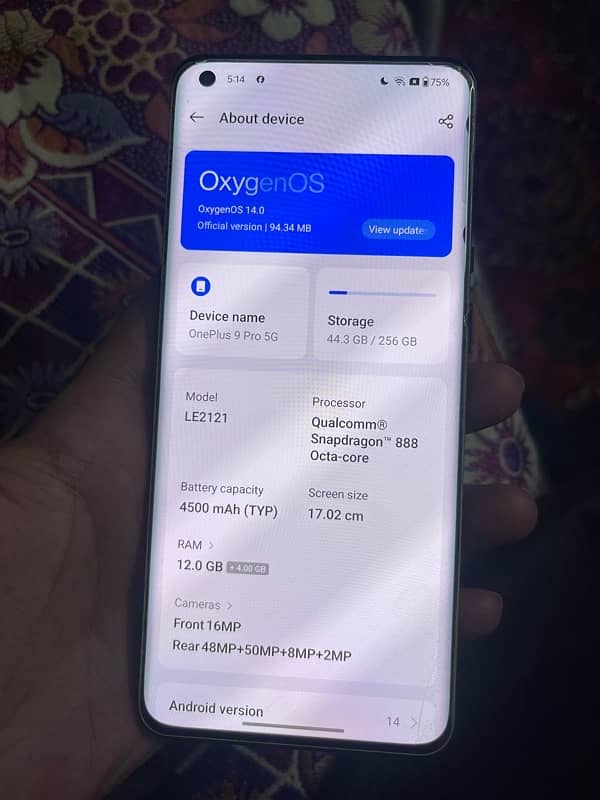 Oneplus 9 pro 12 GB Ram 0