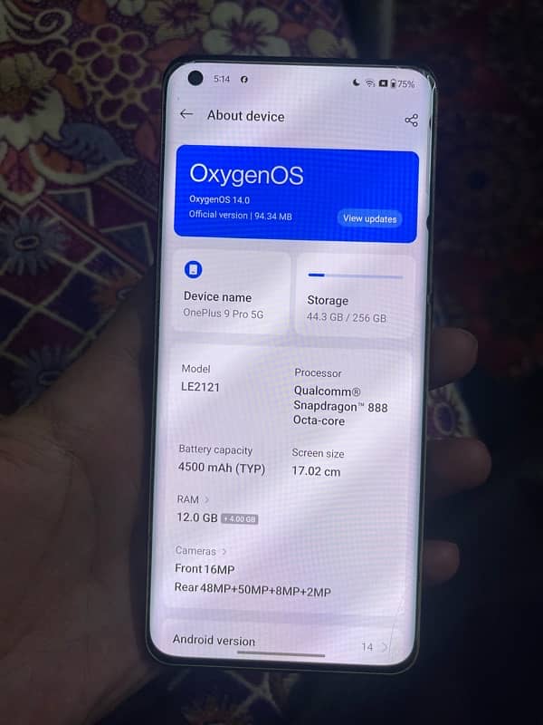 Oneplus 9 pro 12 GB Ram 1