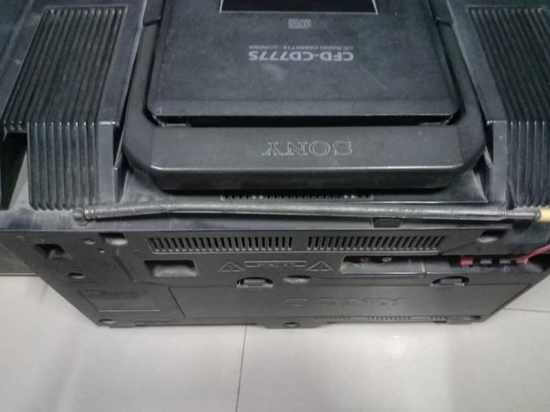 SONY CFD-CD777S, CD PLAYER, RADIO PLAYER, CASSETTE PLAYER, CORDER PLA 6