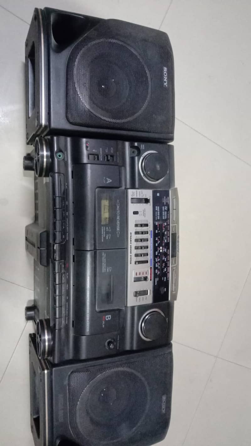 SONY CFD-CD777S, CD PLAYER, RADIO PLAYER, CASSETTE PLAYER, CORDER PLA 8