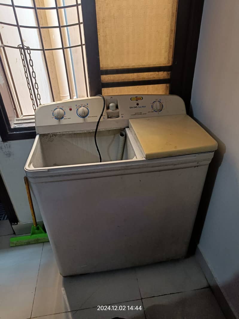 Super Asia SA-245 Washing Machine With Dryer Good Condition 0