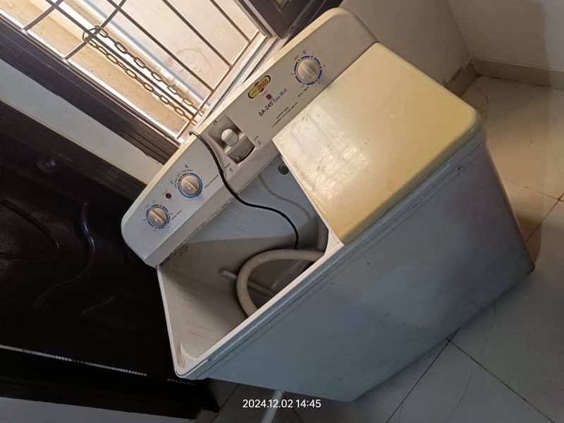 Super Asia SA-245 Washing Machine With Dryer Good Condition 1