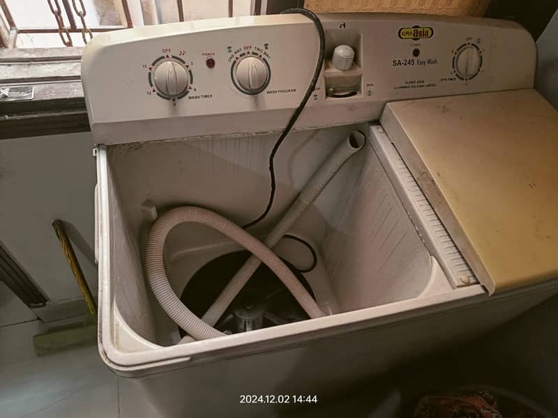 Super Asia SA-245 Washing Machine With Dryer Good Condition 5