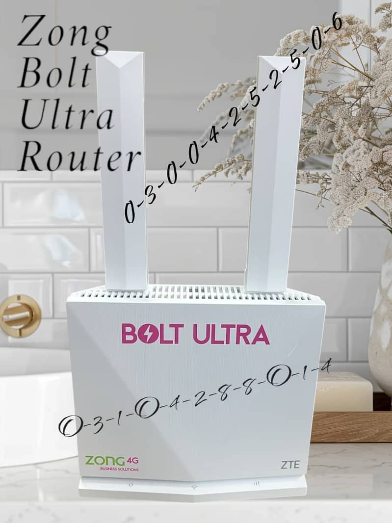 ZonG 4G Bolt Ultra Router All Sim Support Device 0