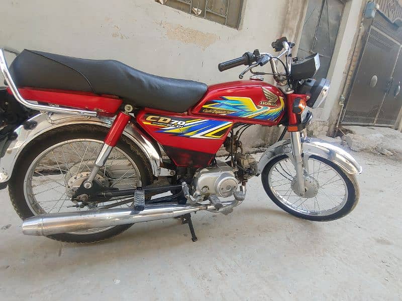 Honda 70 bike best condition 2021 model bio metric avalible 4