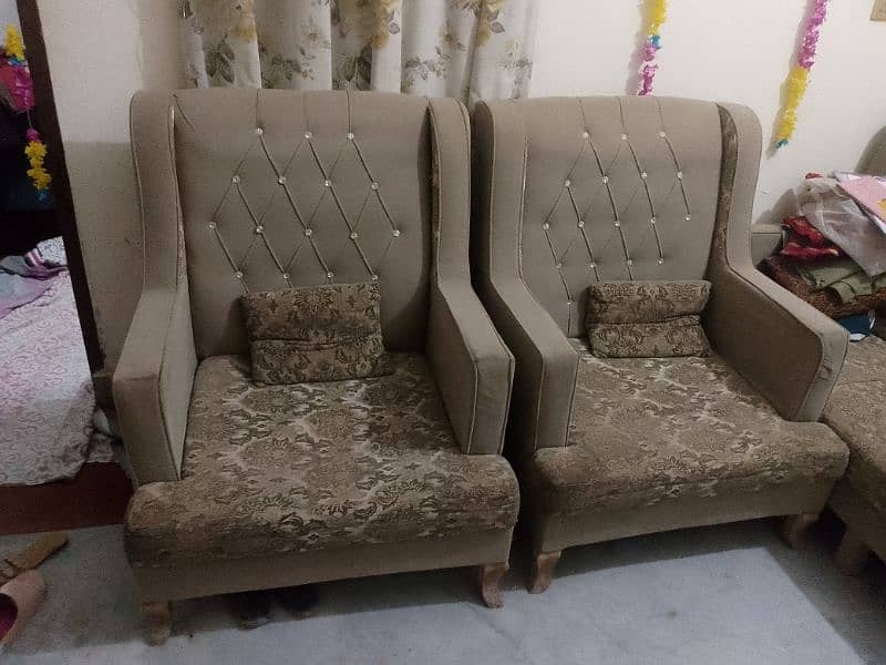 5 seater sofa set good condition 1