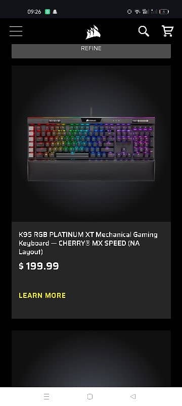 corsair k95 rgb platinum keyboard 0