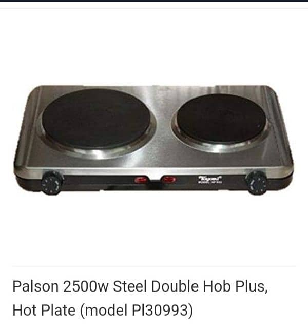 Palson 2500w Steel Double Hob 0