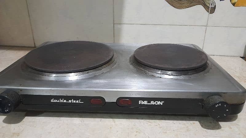 Palson 2500w Steel Double Hob 1