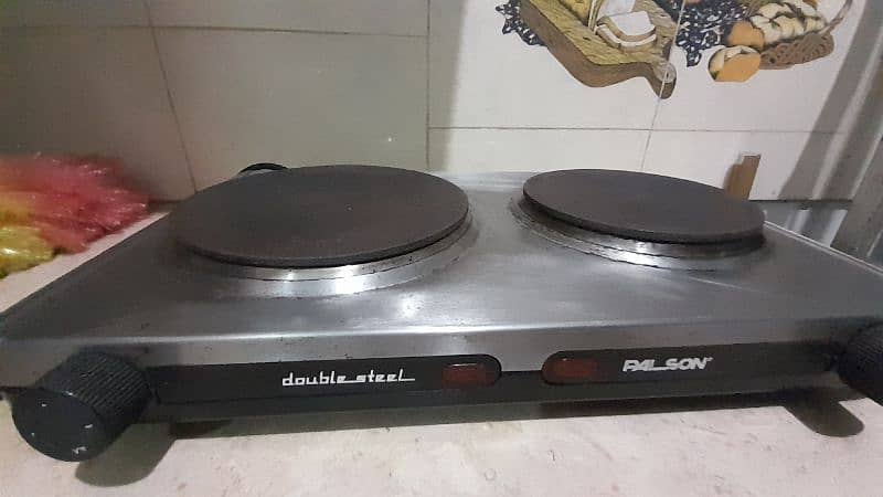 Palson 2500w Steel Double Hob 2