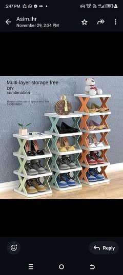 High Quality smart foldable shoe tier shoe rank 4 layer