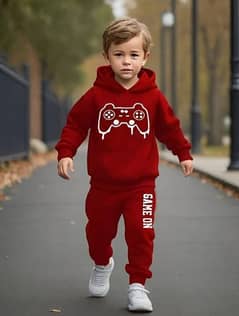 2 PCs color:Red 1xHoodie,1xTrouser