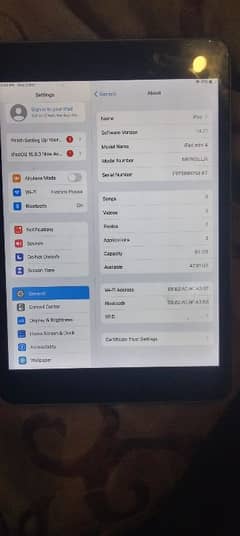 ipad mini 4 ,64GP, 10/9.5condition