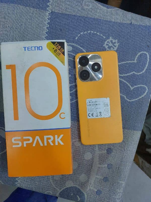 tecno sparx 10c condition screh ha front pa bs  10/9 box only 0