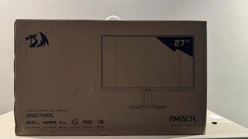 Redragon Amber 27 inch curved Monitor only 3 months used 1