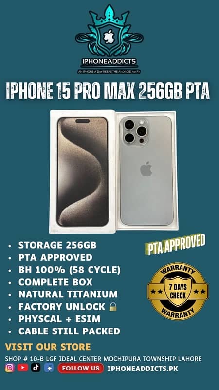 IPHONE 14PRO 128GB 256GB PTA APPROVED AVAILABLE 1