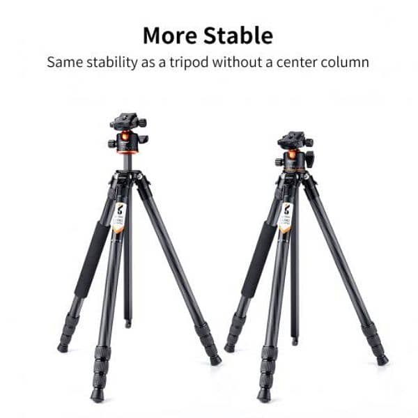 Carbon Fiber Travel Tripod Max Height, lightweight tripod 15kg 2