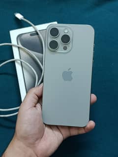 iphone 15 pro max 256gb HK (Pta Approved) Natural Titanium