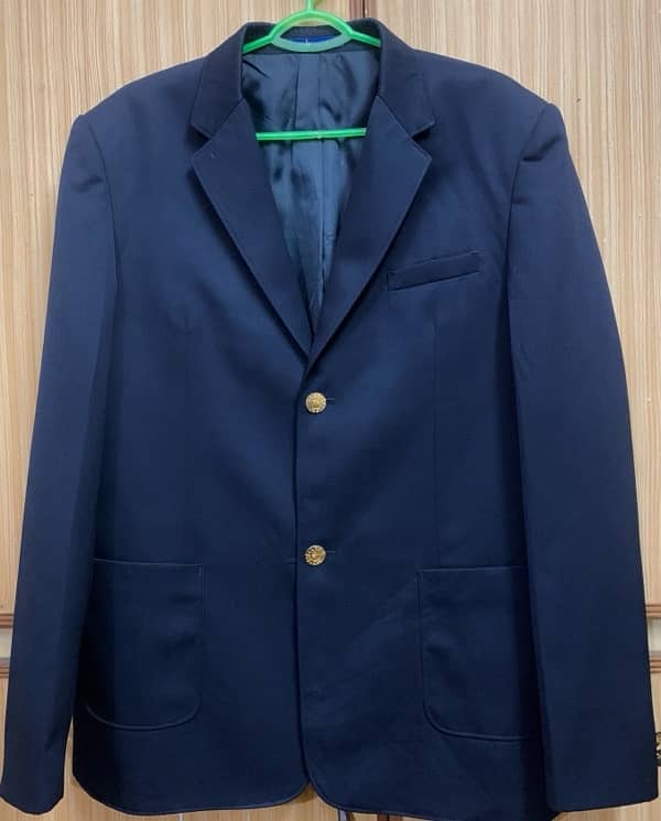 Mens Navy Blue Dress Coat 1