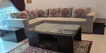 Sofa set with tables