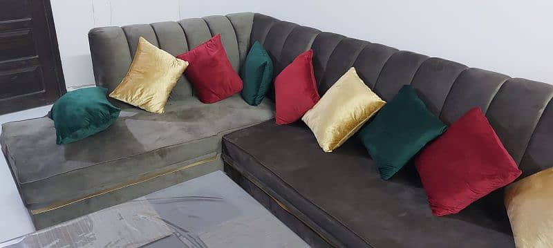 6 Seater Sofa Set L Shape/Wooden Sofa/Modern Sofa/Sofa For Sale/Luxury 3