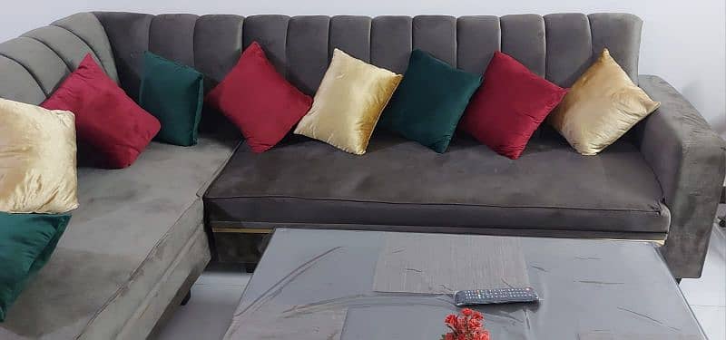 6 Seater Sofa Set L Shape/Wooden Sofa/Modern Sofa/Sofa For Sale/Luxury 4