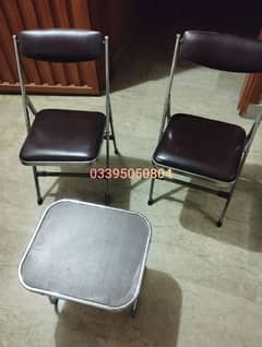 chairs with table Available (cherry chairs)